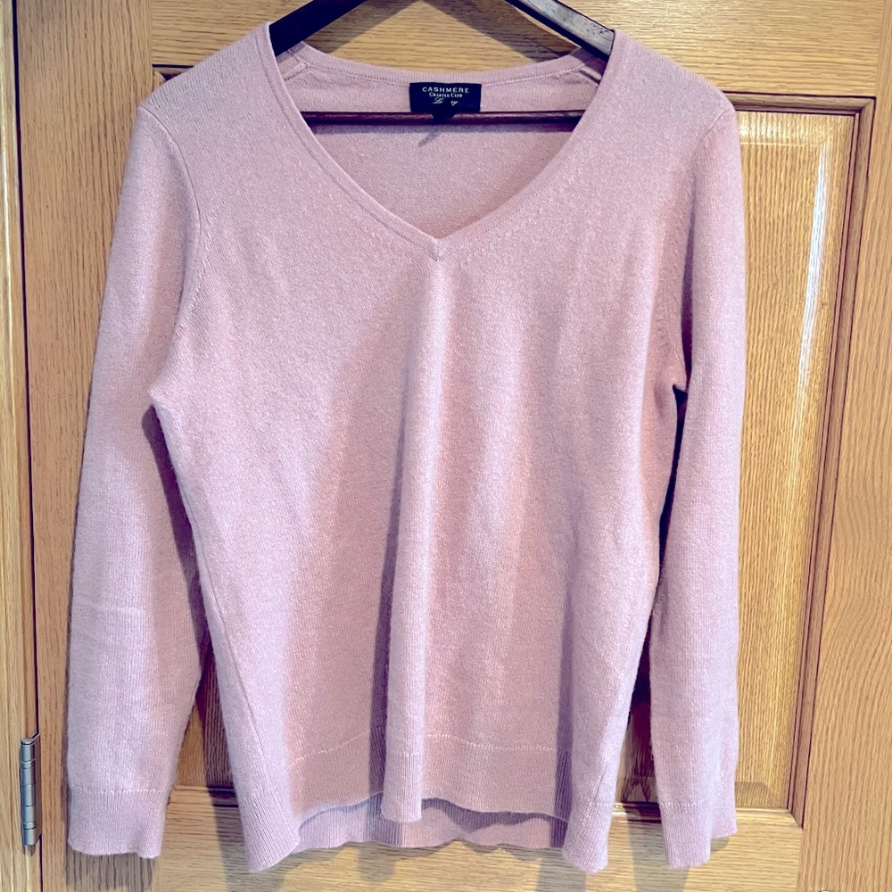 Pink 100% Cashmere Sweater